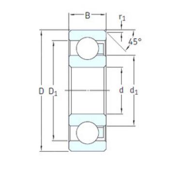 ตลับลูกปืน 6300/HR22T2 SKF