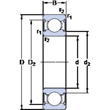 ตลับลูกปืน W 61900-2Z SKF