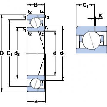 ตลับลูกปืน 719/8 ACE/HCP4AH SKF