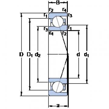 ตลับลูกปืน 71908 ACE/HCP4A SKF