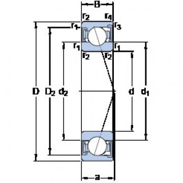 ตลับลูกปืน S7016 ACD/P4A SKF