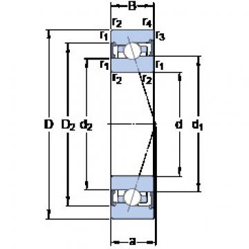 ตลับลูกปืน S71908 CB/HCP4A SKF