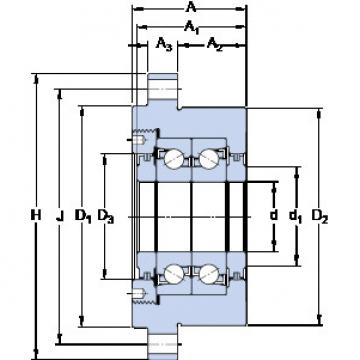 ตลับลูกปืน FBSA 205/DB SKF