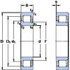 ตลับลูกปืน NJ 2311 ECPH SKF #1 small image