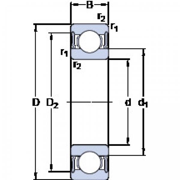 ตลับลูกปืน 61826-2RS1 SKF #1 image