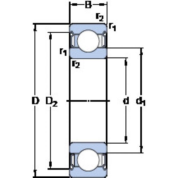 ตลับลูกปืน 6203-2Z/VA228 SKF #1 image