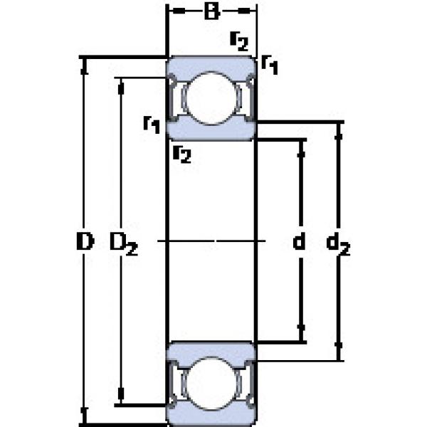 ตลับลูกปืน D/W R6-2Z SKF #1 image