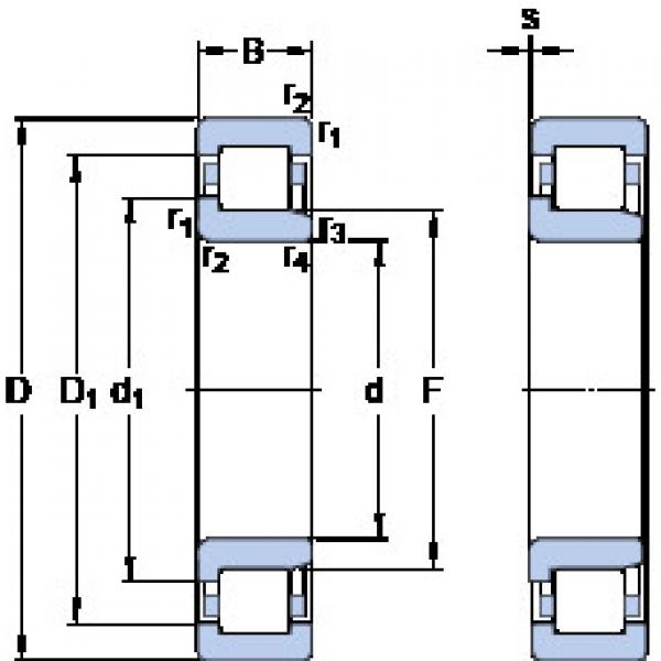 ตลับลูกปืน NJ 2311 ECPH SKF #1 image