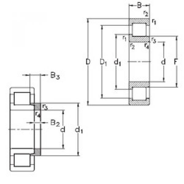 ตลับลูกปืน NJ222-E-MPA+HJ222-E NKE #1 image