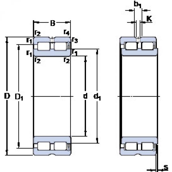 ตลับลูกปืน NNCF 5030 CV SKF #1 image