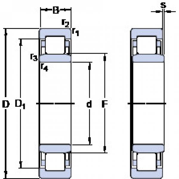 ตลับลูกปืน NU 2218 ECM SKF #1 image