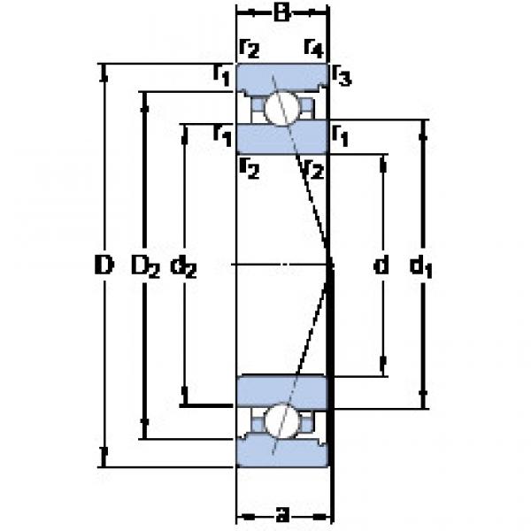 ตลับลูกปืน 71910 CB/HCP4A SKF #1 image