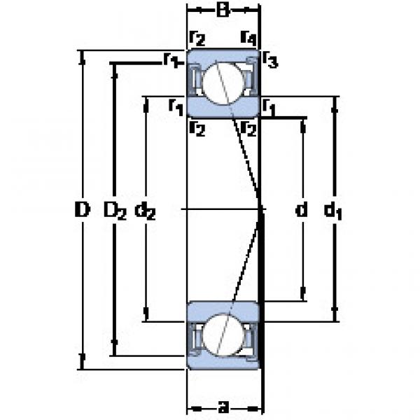 ตลับลูกปืน S7206 CD/P4A SKF #1 image