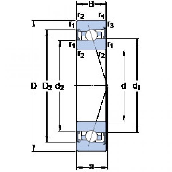 ตลับลูกปืน S71908 CB/HCP4A SKF #1 image