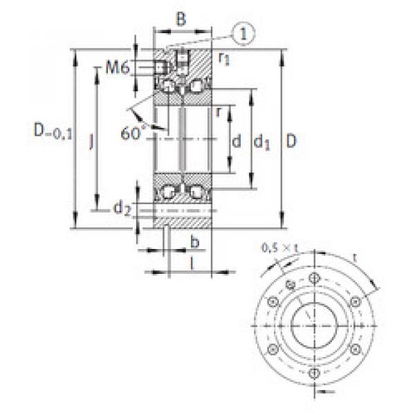 ตลับลูกปืน ZKLF3080-2Z INA #1 image