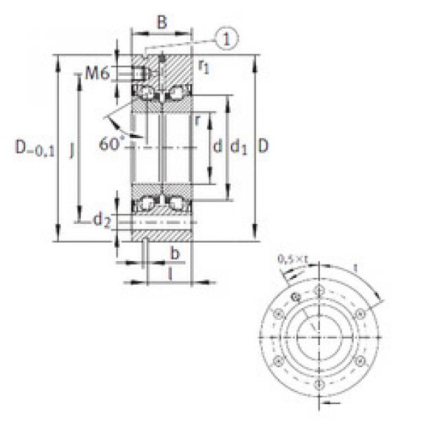 ตลับลูกปืน ZKLF2575-2RS-PE INA #1 image