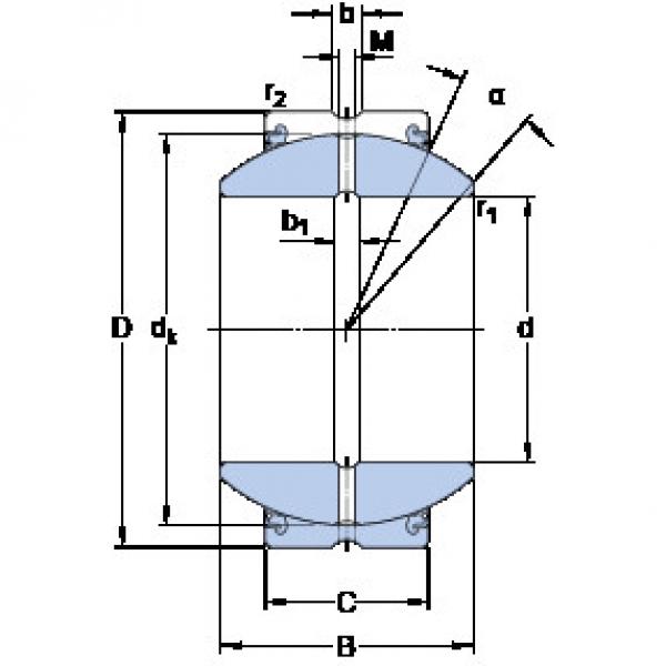 ตลับลูกปืน GEZH 408 ES-2LS SKF #1 image