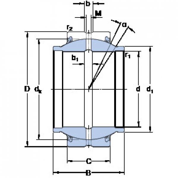 ตลับลูกปืน GEM 40 ES-2RS SKF #1 image