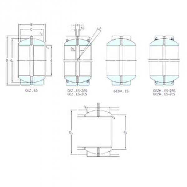 ตลับลูกปืน GEZ208ES-2RS SKF #1 image